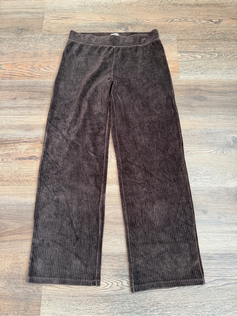 Aritzia Sunday Best Corduroy Wide Leg Pants Pull On Brown Size Medium